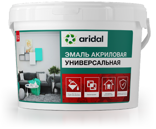 Краска эмаль универсальная ARIDAL E2